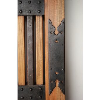 総欅 重金具格子蔵戸　W115Y 