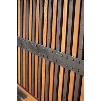 総欅 重金具格子蔵戸　W115Y 