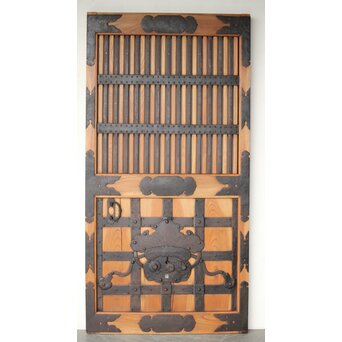 総欅 重金具格子蔵戸　W115Y