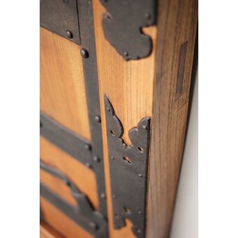 総欅 重金具格子蔵戸　W115Y 