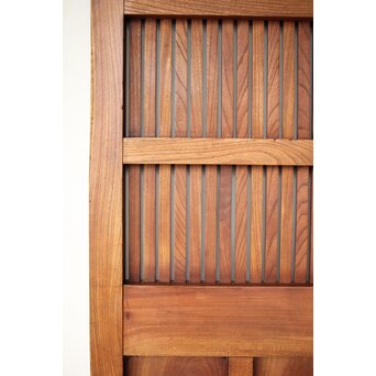 総欅 重金具格子蔵戸　W115Y 