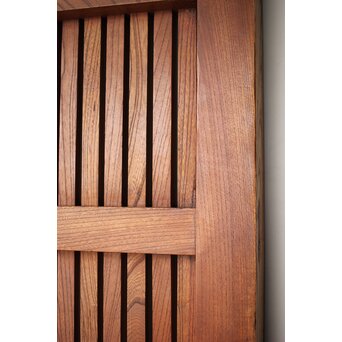 総欅 重金具格子蔵戸　W115Y 