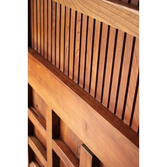 総欅 重金具格子蔵戸　W115Y 