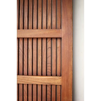 総欅 重金具格子蔵戸　W115Y 