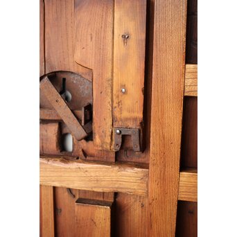 総欅 重金具格子蔵戸　W115Y 