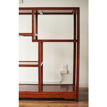 全面仕様 唐木飾棚 違棚 博古架　X415 