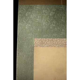 倣 池上秀畝 花鳥図 絹本軸装　Z427 