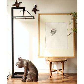 平野遼 デッサン 額装　Z429