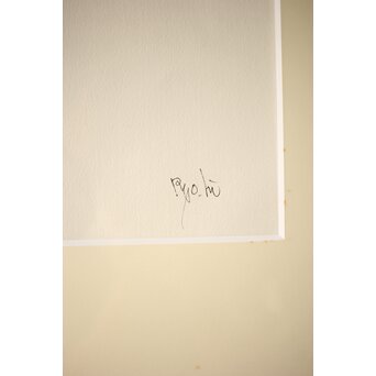 平野遼 デッサン 額装　Z429 