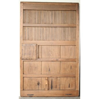 栗の格子蔵戸　W116 ウラ