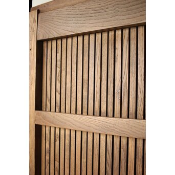 栗の格子蔵戸　W116 