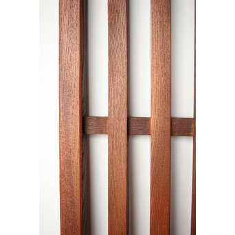 総欅 太格子戸 4枚1組　L1098Y 程よい光沢感