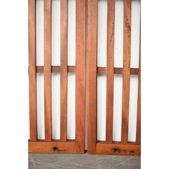 総欅 太格子戸 4枚1組　L1098Y 