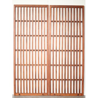 総欅 太格子戸 4枚1組　L1098Y AB　表