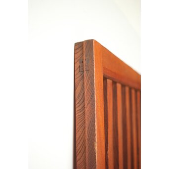 総欅 太格子戸 4枚1組　L1098Y 側面に板目が見て取れます