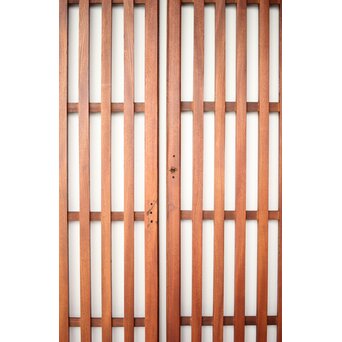 総欅 太格子戸 4枚1組　L1098Y 