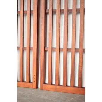 総欅 太格子戸 4枚1組　L1098Y 