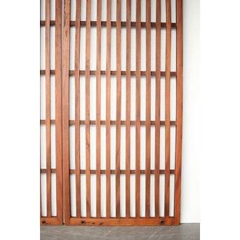 総欅 太格子戸 4枚1組　L1098Y 