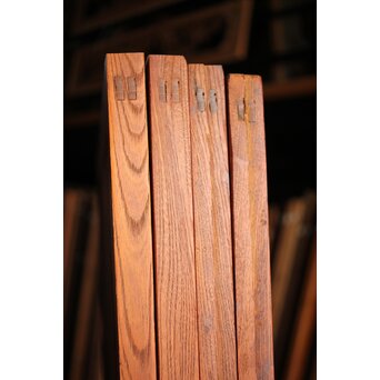 総欅 太格子戸 4枚1組　L1098Y 反りは多少あります