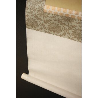 入江北宰【牡牛】絹本軸装 掛軸　Z432 