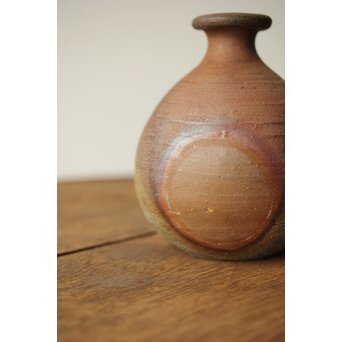 藤原雄 人間国宝 備前徳利酒器　P408 