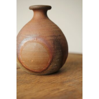 藤原雄 人間国宝 備前徳利酒器　P408 