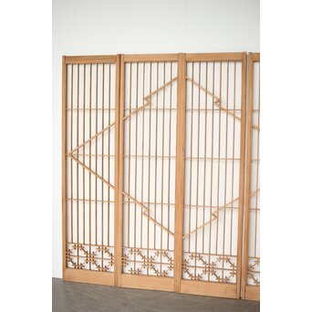 松皮菱組子 障子書院 4枚1組　R0313 