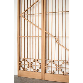 松皮菱組子 障子書院 4枚1組　R0313 