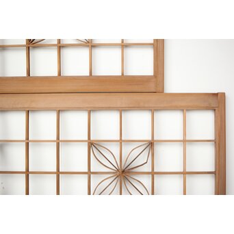 七宝繋文 欄間引戸 2枚1組　R0314 