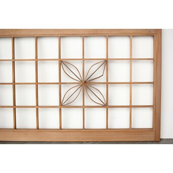 七宝繋文 欄間引戸 2枚1組　R0314 