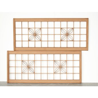 七宝繋文 欄間引戸 2枚1組　R0314