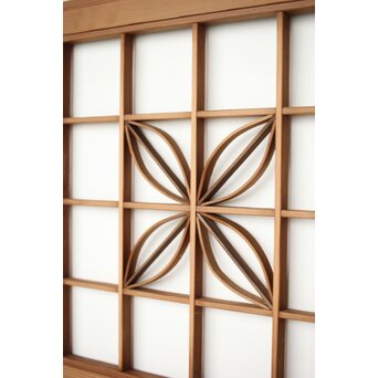 七宝繋文 欄間引戸 2枚1組　R0314 