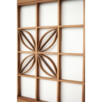 七宝繋文 欄間引戸 2枚1組　R0314 