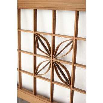 七宝繋文 欄間引戸 2枚1組　R0314 