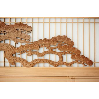 鷹松 ガラス書院欄間 5枚1組　R0316 