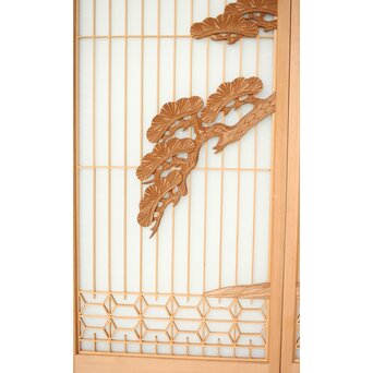 鷹松 ガラス書院欄間 5枚1組　R0316 