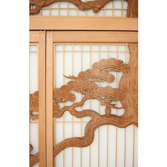 鷹松 ガラス書院欄間 5枚1組　R0316 