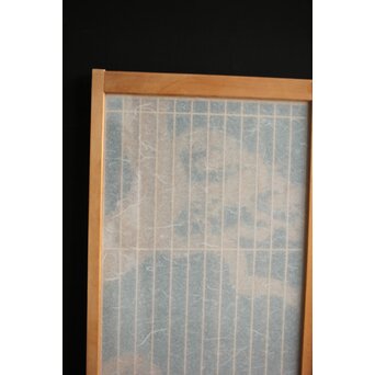 鷹松 ガラス書院欄間 5枚1組　R0316 