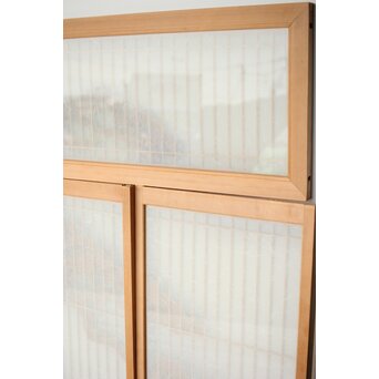 鷹松 ガラス書院欄間 5枚1組　R0316 