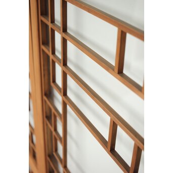 細分化腰板 プレスと色ガラスの建具 2枚1組　GD0187Y 