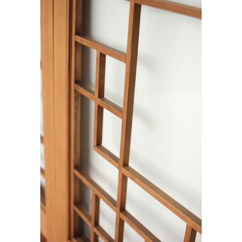 細分化腰板 プレスと色ガラスの建具 2枚1組　GD0187Y 