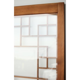 細分化腰板 プレスと色ガラスの建具 2枚1組　GD0187Y 