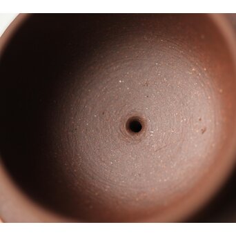 荊渓恵孟臣製 紫砂壺 朱泥 茶壺 鐘型 単孔 急須 120ml　P410 