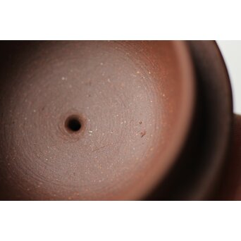 荊渓恵孟臣製 紫砂壺 朱泥 茶壺 鐘型 単孔 急須 120ml　P410 