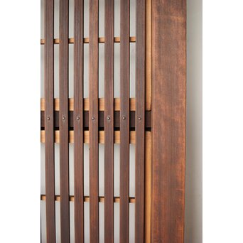 障子枠付クリアガラス格子戸　L1099 