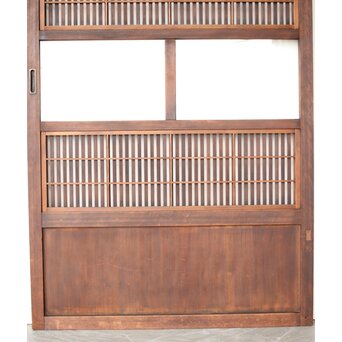 障子枠付クリアガラス格子戸　L1099 