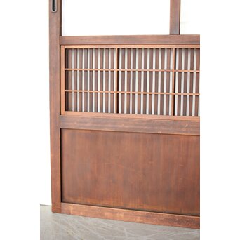 障子枠付クリアガラス格子戸　L1099 