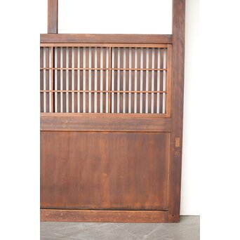 障子枠付クリアガラス格子戸　L1099 