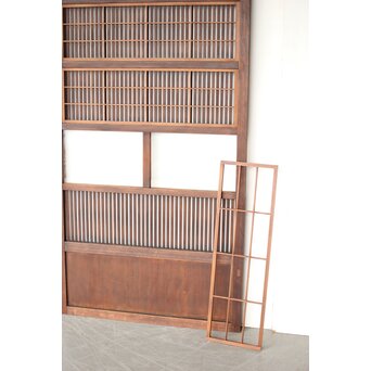 障子枠付クリアガラス格子戸　L1099 