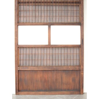 障子枠付クリアガラス格子戸　L1099 